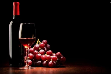 Red Wine Grapes   Wallpaper.