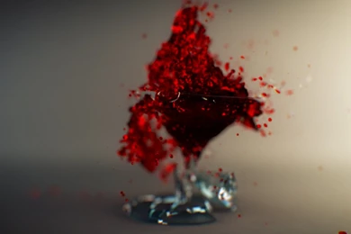 Creative Wallpaper, Broken Glass, Red Wine Splash, Innervation ...