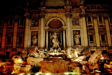 Trevi Fountain By Night By FullFlamePhotography On DeviantArt