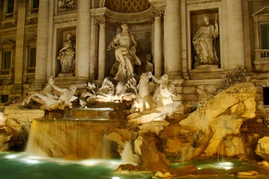 Trevi Fountain Statues Wallpapers