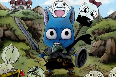 Fairy Tail Cats (drawn) Happy (fairy Tail) Wallpapers