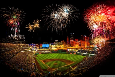 PNC Park Fireworks HD Desktop Wallpapers : Mobile : Dual Monitor