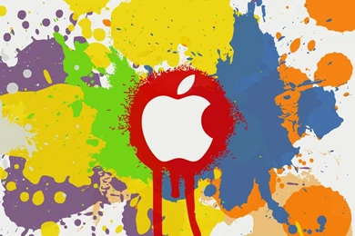 Apple Color Splash Effect iPad Wallpapers Download
