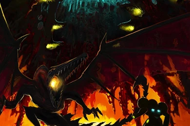 Metroid Norfair Ridley Vs Samus HD Wallpapers Wallpapers   (