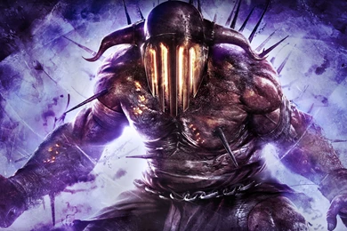 HD Backgrounds God Of War GOW Ascension Hades Art Purple Devil ...