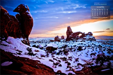 November 2010 Calendar Wallpapers Is Here! “Turret Arch Red IV ...