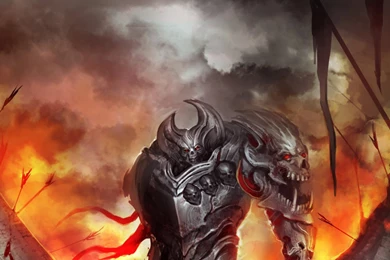 SuperHD.pics: Artwork Blood Fire Flames Four Horsemen Desktop ...