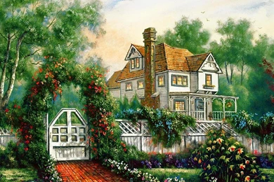 DREAMY HOUSE WALLPAPER   (