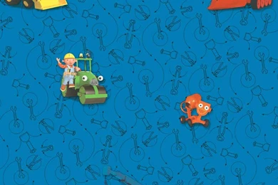 Blue Green Bt2805 Bob The Builder Wallpapers By York