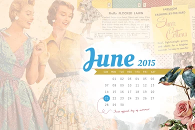 FREE June 2015 Desktop Wallpapers Calendar – Lucky Lucille