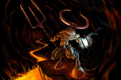 Wallpapers Demonic Skeleton Rock Demon With 1024x768