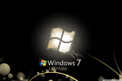 Windows 7 Ultimate Bright Black HD Desktop Wallpapers : Widescreen ...