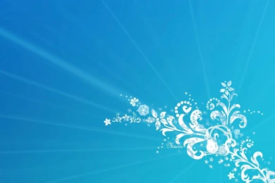 Sky Blue Corner Design