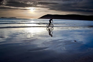 Water Landscapes Bicycles Beaches