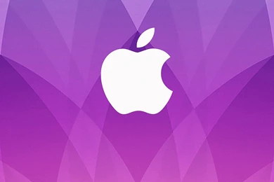 Purple Theme With Apple Logo Iphone 6s Full Hd Wallpapers