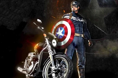 Captain America Harley Desktop Hd Wallpapers