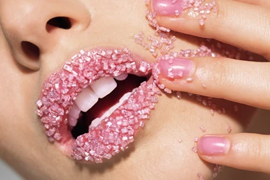 Beautiful Lips Art And Nails Wallpapers HD High Resolution