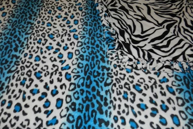 Pink Cheetah Fleece W Hot Pink Solid Fleece Tie By Gmalib327