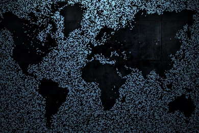 Pixel World Map Wallpapers