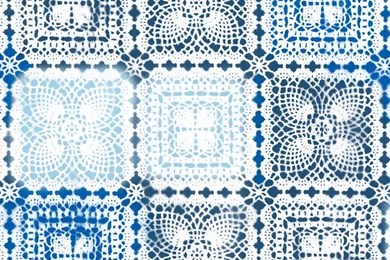 Patchwork Wallpapers Indigo Cobalt Multi – House Of Six