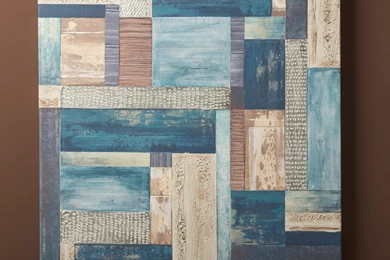 Teal Patchwork   Designer Wallcovering   Designer Wallpapers ...