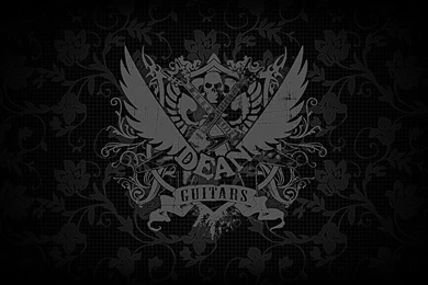 Black Red Symbol Steel Guitars Dean Floral Eyefinity Wallpapers ...