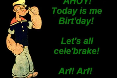 A View From A Goon: Happy Birthday Popeye!