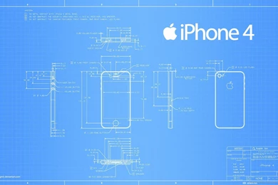 Download 1920x1200 Apple iPhone 4 Blueprint Wallpapers