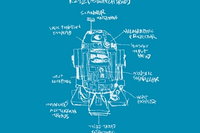 R2 D2 Blueprint, Star Wars, Digital art, 1920x1080 HD Wallpapers ...