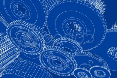 Gears Turning (Blueprint Sketch Animation) Stock Video 9888066 ...