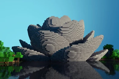 Video Games Minecraft Sydney Opera House Minefield