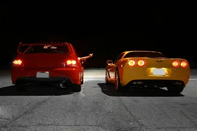 Mitsubishi,evo Mitsubishi Evo Chevrolet Corvette 1280x853 ...