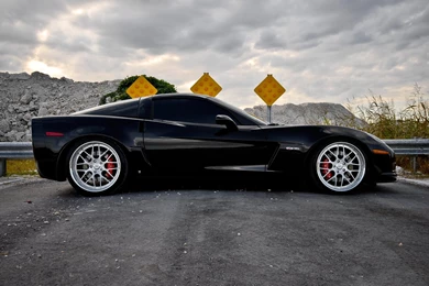 Black Chevrolet Corvette Z06 Desktop Wallpapers