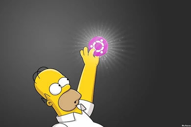 Linux Ubuntu Homer Simpson Free Desktop Backgrounds And Wallpapers