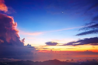 Beautiful Sunset Dark Blue Starry Sky iPhone 6 Wallpapers / IPod ...