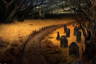 2 Moons Video Games Graves Trees Horror HD Wallpapers Wallpapers ...