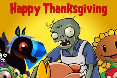 Happy Thanksgiving Plants Vs. Zombies Wallpapers