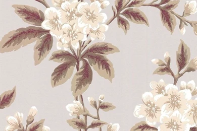Paper Wallpapers / Traditional / Floral   GROSVENOR STREET C.1830 ...