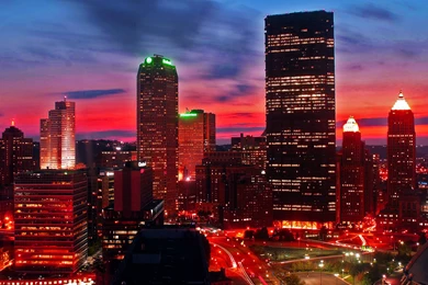 Red Cities, Lights, Wallpaper, Night, City, Wallpapers, Images ...