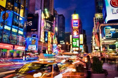 New York City At Night HD Desktop Wallpapers : High Definition ...