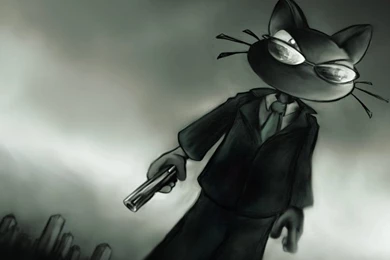 Guns Monochrome Shades Cats Drawn 1600x1200 Wallpapers High Quality ...