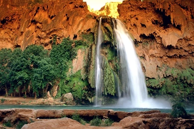 Desktop Wallpapers » Natural Backgrounds » Havasu Falls, Arizona ...