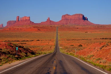 Mountains Road Desert Arizona USA Utah Monument Valley Monument ...