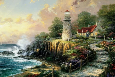 Image From Http://www.artwallpaper.eu/Thomas Kinkade/images/Thomas ...