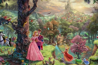 Thomas Kinkade "Disney Dreams"   Disney Princess Wallpapers ...