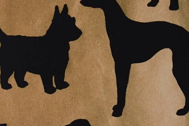 Wallpapers Gold Metallic Wallpapers With Silouettes Of Dogs In Black ...