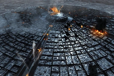 Futuristic Black Megastructure Wallpapers