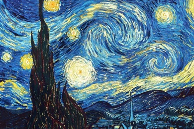 The Starry Night HD Desktop Wallpapers : Widescreen : High ...