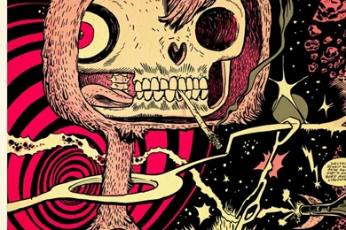 Download Wallpapers 1024x1024 Rabbit, Skull, Viscera, Space, Ship ...