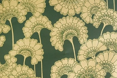 Japanese Floral Wallpapers Green